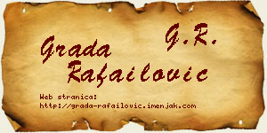 Grada Rafailović vizit kartica